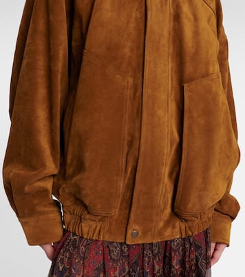 Suede bomber jacket | Saint Laurent