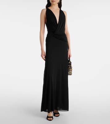 Twisted Halter gathered ruched gown | Christopher Esber