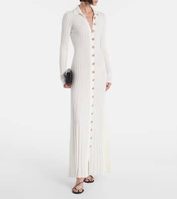 Robe longue Sundial Shell en coton mélangé | Christopher Esber