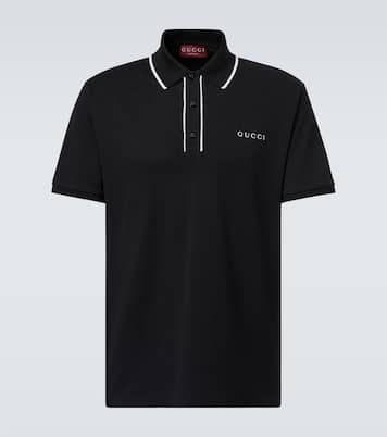 Polo en coton mélangé à logo | Gucci