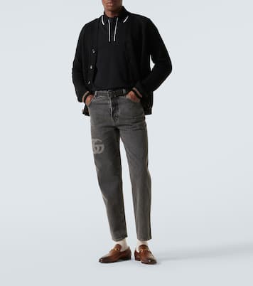 Polo en coton mélangé à logo | Gucci