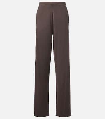 N°353 Relax cotton and cashmere wide-leg pants | Extreme Cashmere