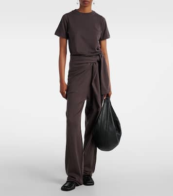 N°353 Relax cotton and cashmere wide-leg pants | Extreme Cashmere