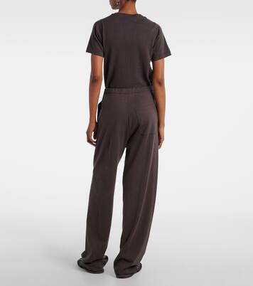N°353 Relax cotton and cashmere wide-leg pants | Extreme Cashmere