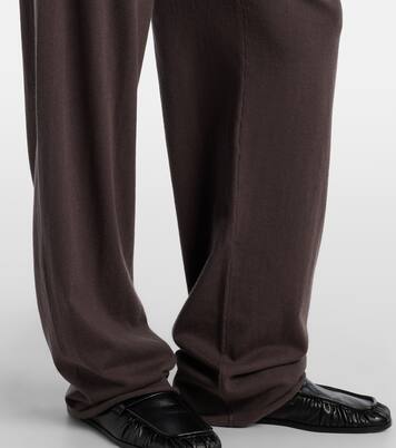 N°353 Relax cotton and cashmere wide-leg pants | Extreme Cashmere