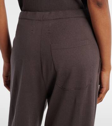N°353 Relax cotton and cashmere wide-leg pants | Extreme Cashmere