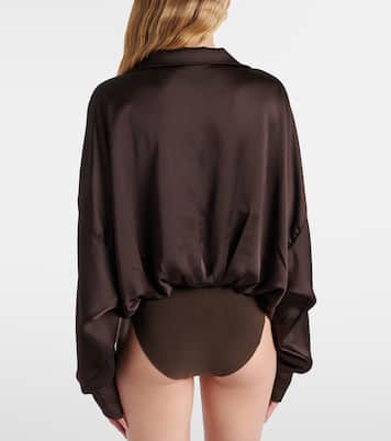 Satin bodysuit | Norma Kamali