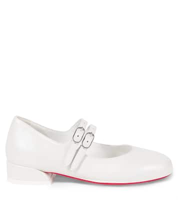 Mary-Jane-Ballerinas Jane Fille aus Leder | Christian Louboutin Kids