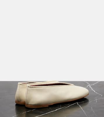 Rosa leather ballet flats | Bottega Veneta