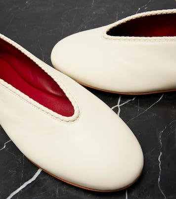 Rosa leather ballet flats | Bottega Veneta