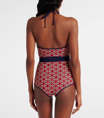 Printed belted swimsuit | Valentino
