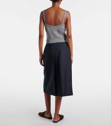 Cropped-Top aus Kaschmir | Prada