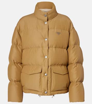 Logo cotton-blend puffer jacket | Prada