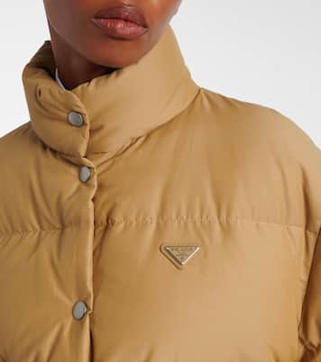 Logo cotton-blend puffer jacket | Prada
