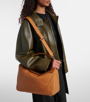 Puzzle L号皮革托特包 | Loewe