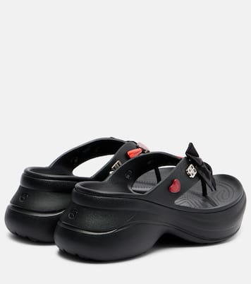 X Crocs – Tongs à plateforme Jibbitz | Balenciaga
