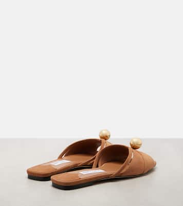Pantoletten Siva aus Veloursleder | Jimmy Choo