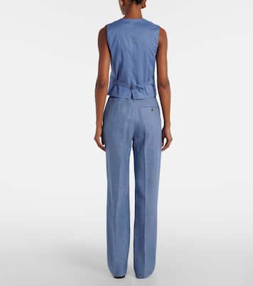 Chaleco de sarga de lino y algodón | Polo Ralph Lauren