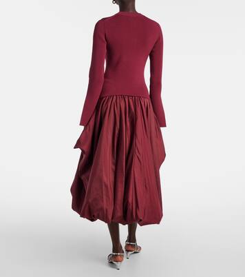 Robe midi Kenlie en taffetas | Simkhai