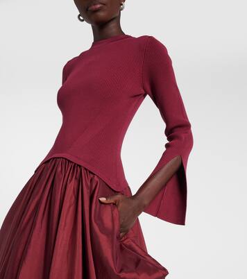 Robe midi Kenlie en taffetas | Simkhai