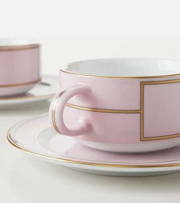 Set de 2 tasses à expresso et soucoupes Diva  | Ginori 1735