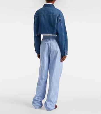 短款Logo牛仔夹克 | Miu Miu