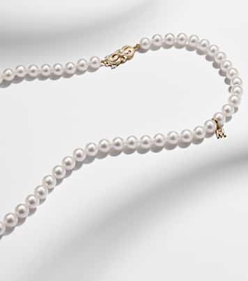 18kt gold necklace with pearls | Mikimoto