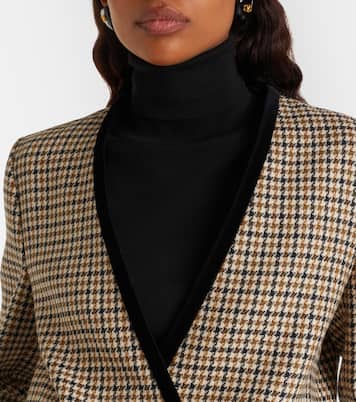 Veste en laine vierge à carreaux | Valentino