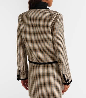 Veste en laine vierge à carreaux | Valentino