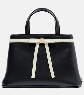 Bow Mini leather top-handle bag | Ferragamo