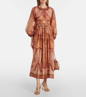 Abito midi Wanderlust con stampa | Zimmermann