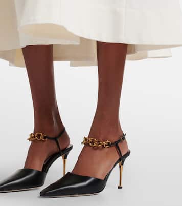 Detana 90 leather slingback pumps | Manolo Blahnik