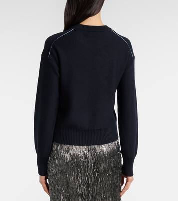 Jersey de lana y algodón en intarsia | Erdem