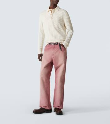 Cable-knit cashmere polo sweater | Arch4