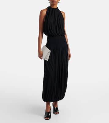 حقيبة كلاتش من الجلد بنقشات جلد التمساح Threefold | Toteme