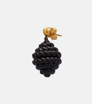 Rope gold-plated enamel drop earrings  | Toteme