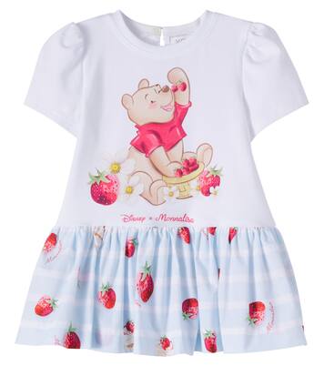 x Disney® baby printed cotton-blend dress | Monnalisa