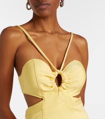 Cutout layered ruffled minidress | Rabanne