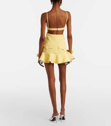 Cutout layered ruffled minidress | Rabanne