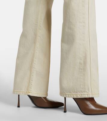 High-rise faded straight jeans | Balmain