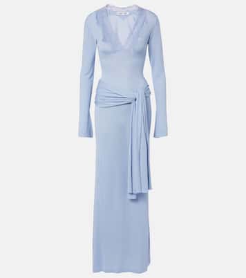 Lace-trimmed maxi dress | Aya Muse