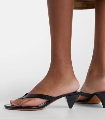 Rooty leather thong sandals | JUDE