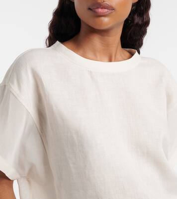 Oversized linen T-shirt | Brunello Cucinelli