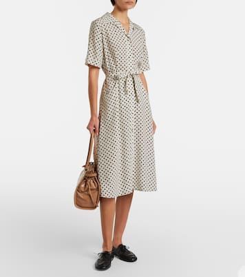 Hemdblusenkleid aus Seide | Prada