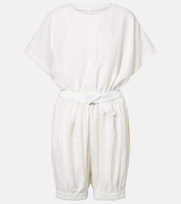 Jumpsuit corta con cintura | Norma Kamali