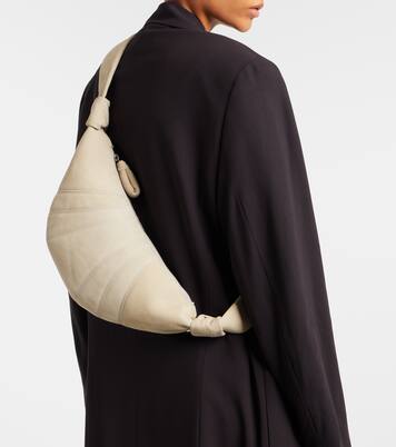 Croissant Small leather shoulder bag | Lemaire
