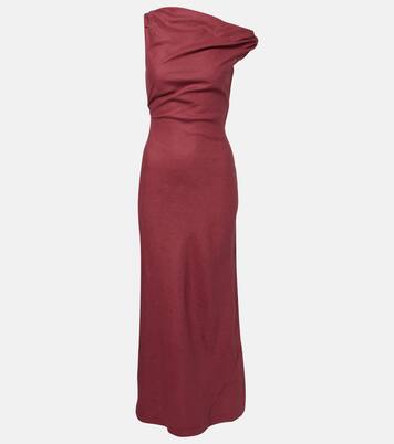 Suis asymmetric linen maxi dress | Faithfull