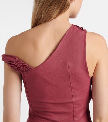 Suis asymmetric linen maxi dress | Faithfull