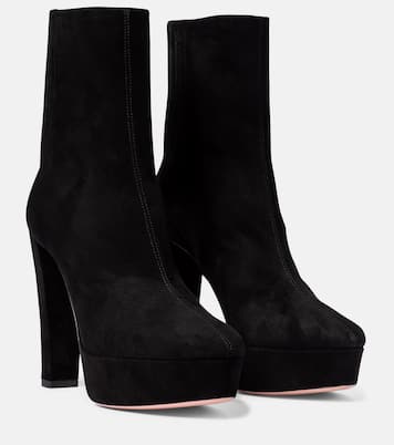 Ankle Boots Saint Honoré 120 aus Veloursleder | Aquazzura
