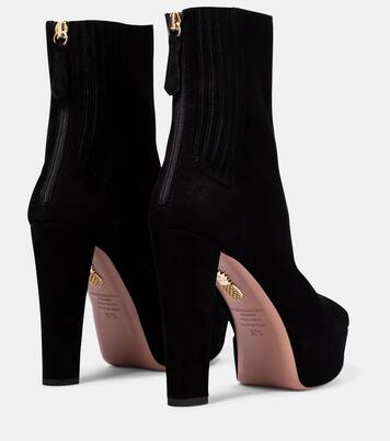 Ankle Boots Saint Honoré 120 aus Veloursleder | Aquazzura